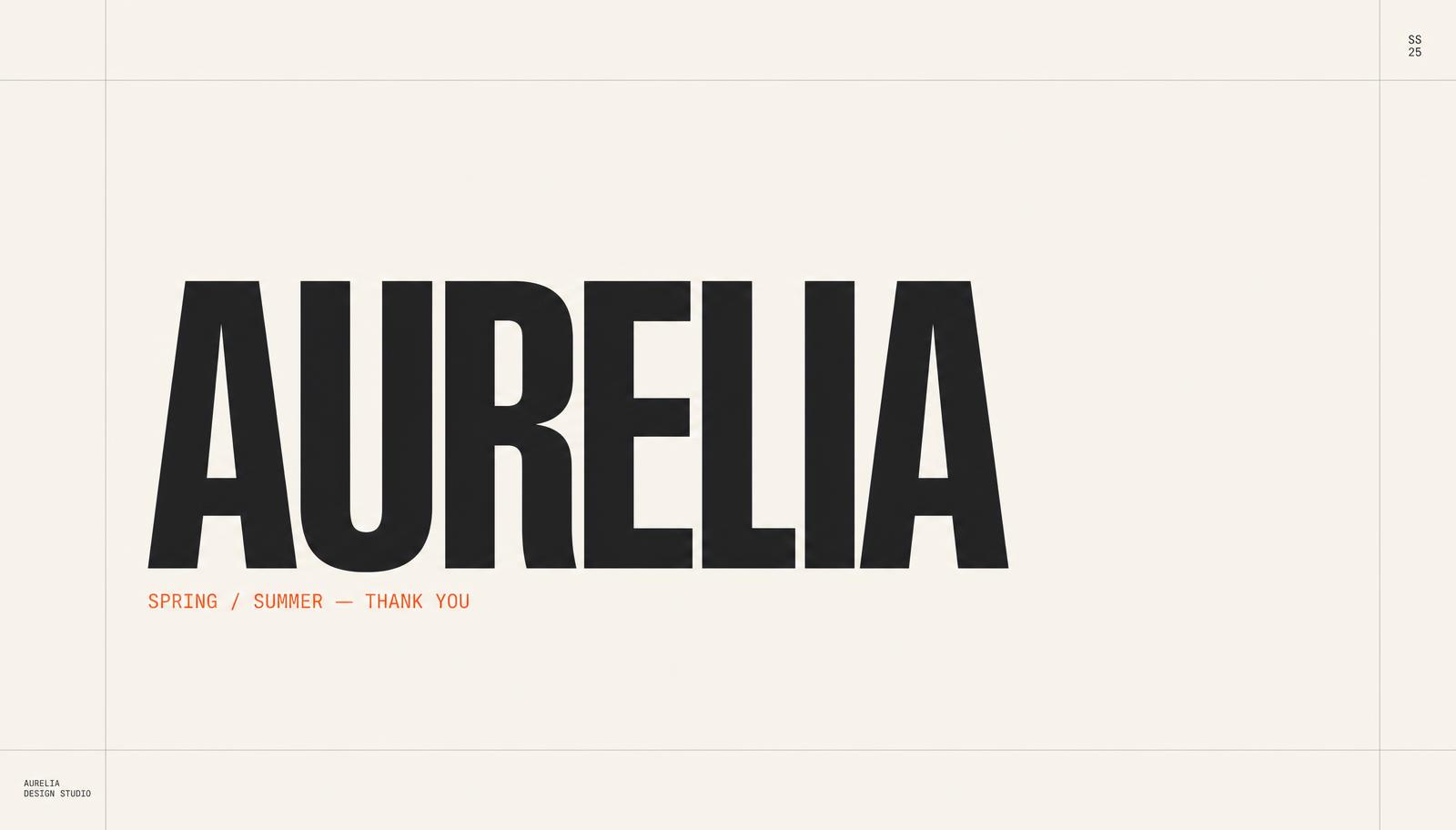 Closing Aurelia thank you slide
